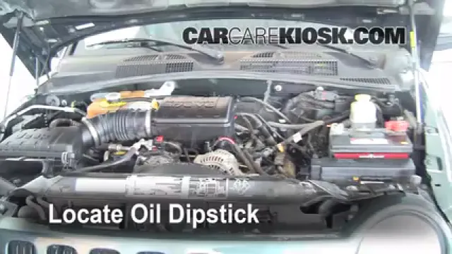 2002 Jeep Liberty Limited 3.7L V6 Aceite Controlar nivel de aceite